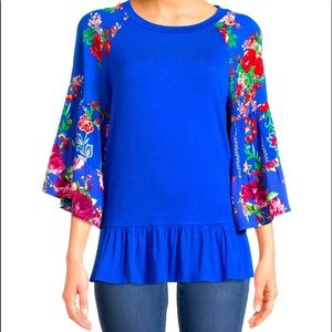 Bright blue Pioneer Woman Blouse Size L